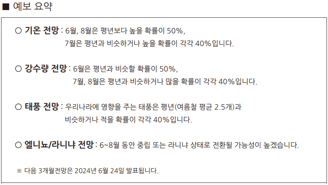 장마 예상기간