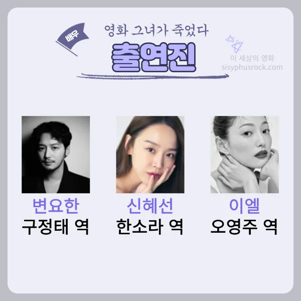 영화 그녀가 죽었다 출연진