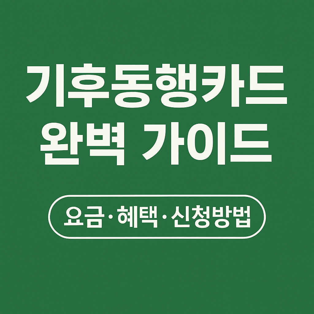 기후동행카드