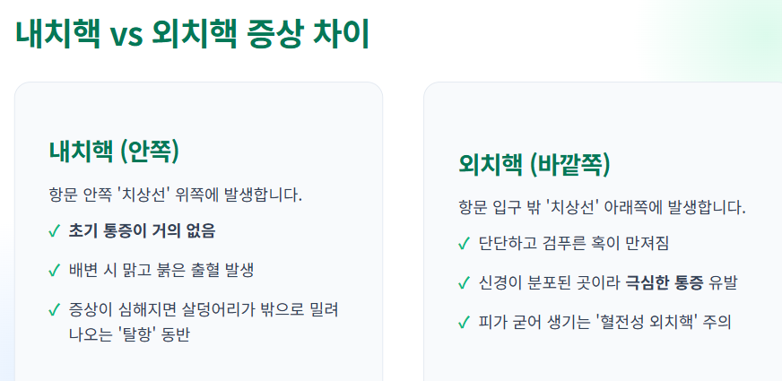 치질 증상