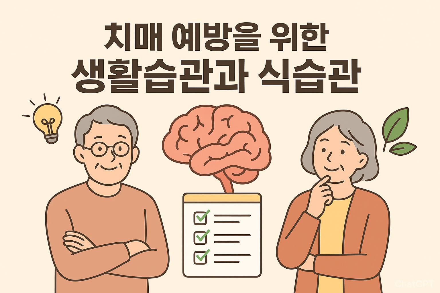 Lifestyle and Eating Habits for Dementia Prevention Thumbnail, 치매예방을 위한 생활습관과 식습관 썸네일