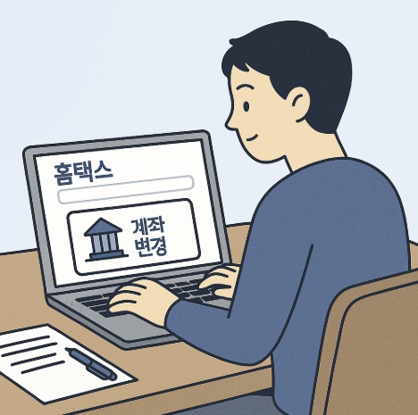 환급금 입금계좌 변경법