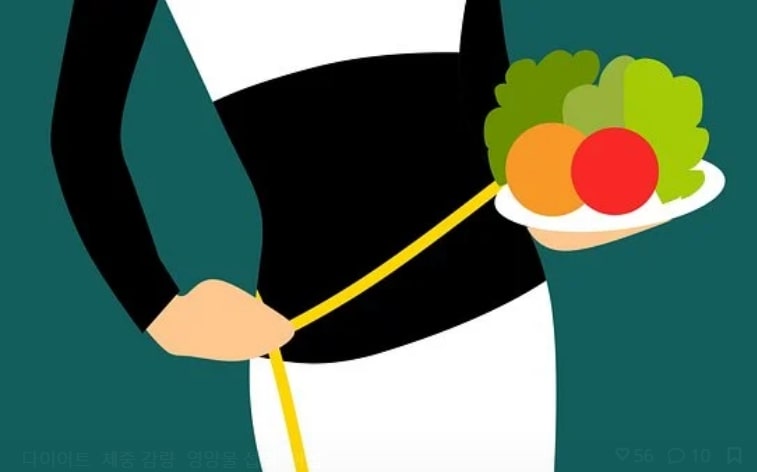 허리 둘레 재는 그림