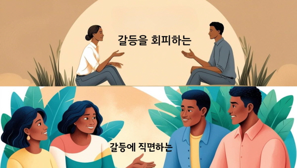 갈등 회피 vs 직면 &ndash; 누가 틀린 걸까?에 관한 그림