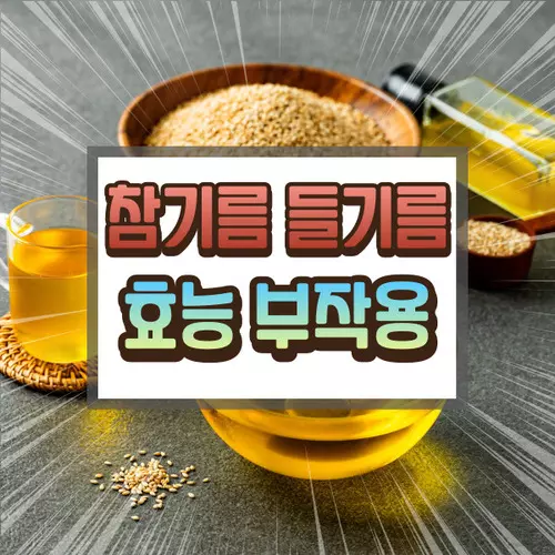 참기름 들기름에 대하여