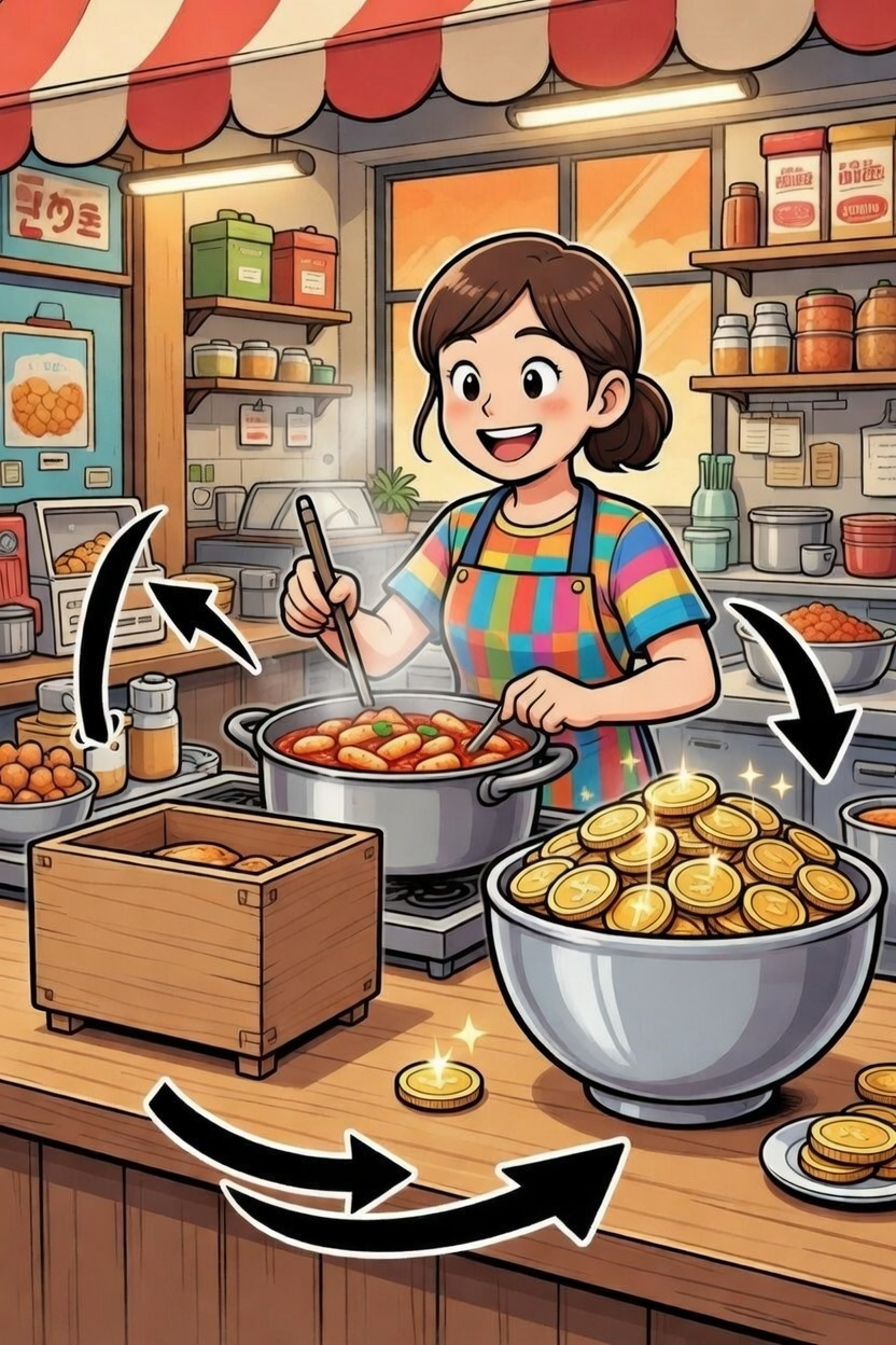 기업 보고서와 그래프 이미지 &ndash; 경영성과 지표관리 생활속경영전략