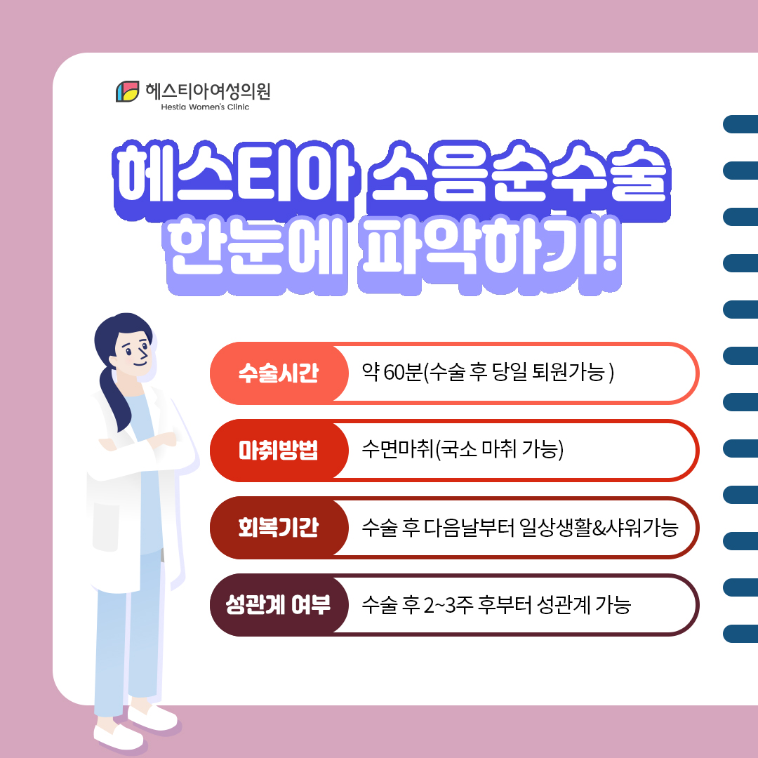 헤스티아 소음순수술 한눈에 파악하기