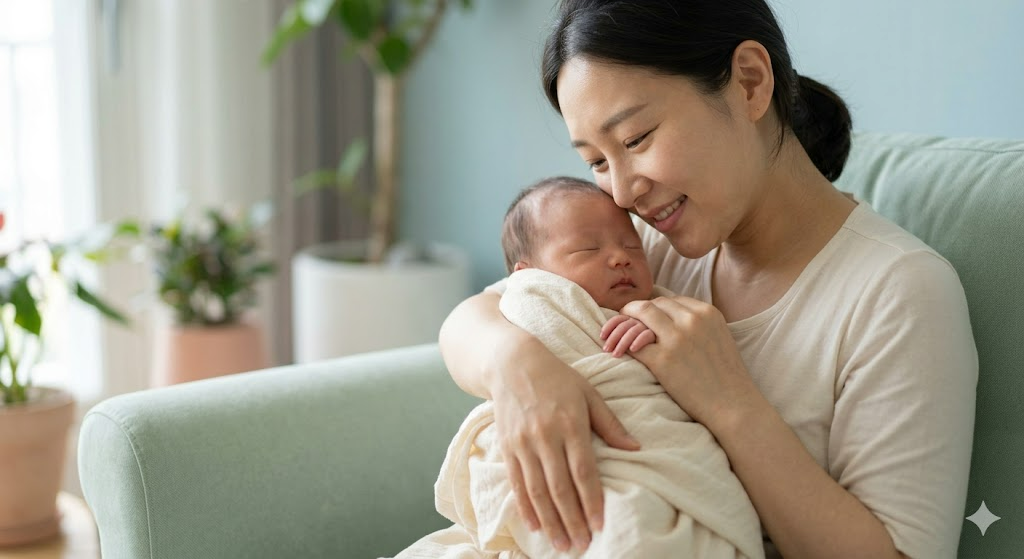 임신성 당뇨를 극복하고 태어난 아기와의 첫 교감은 가장 아름다운 순간입니다