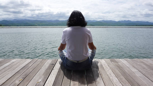 혼자하는 명상 사진