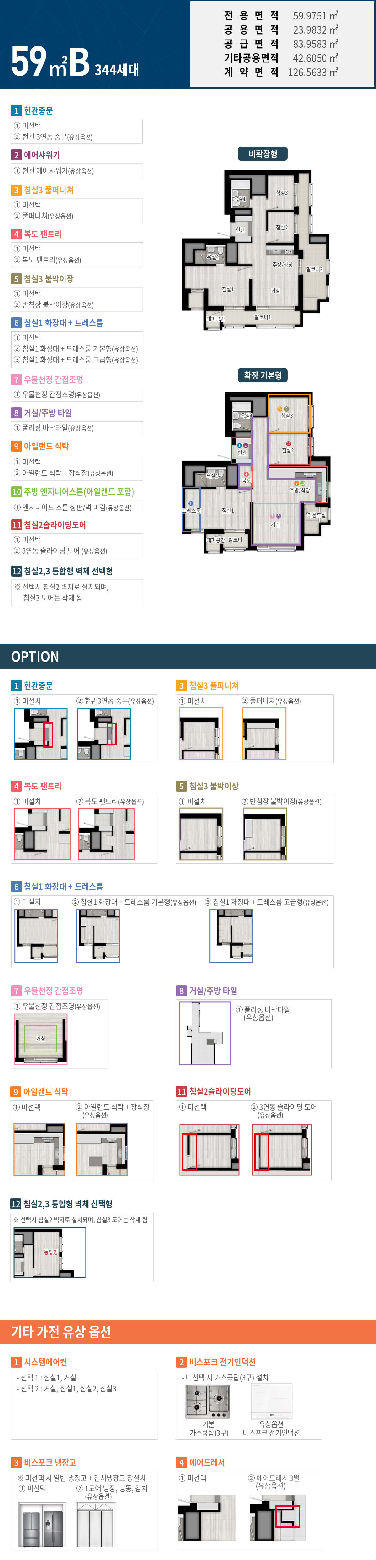 평택화양 휴먼빌 퍼스트시티 평면도_59B