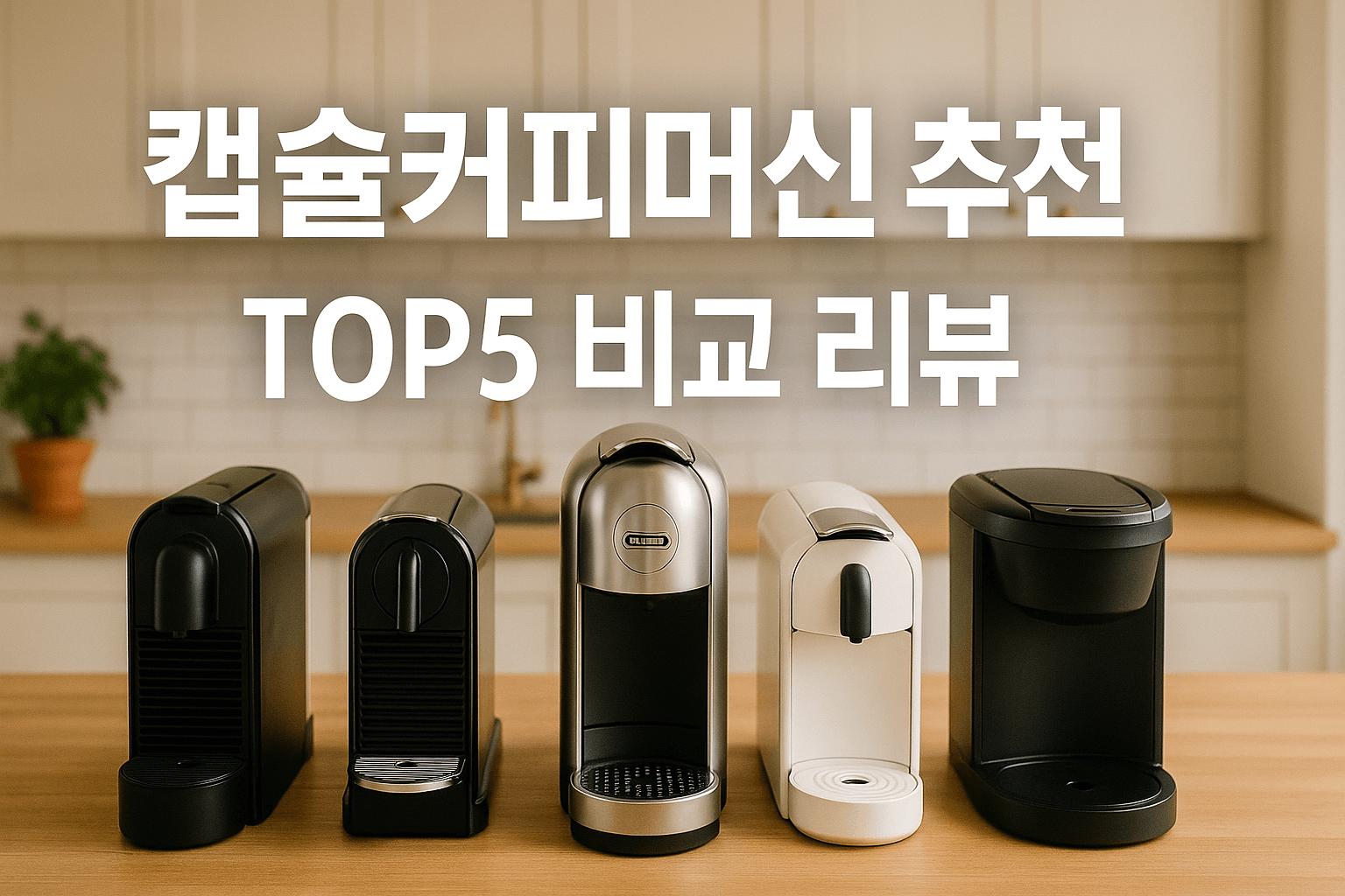 캡슐커피머신 추천 TOP5 비교 리뷰 썸네일