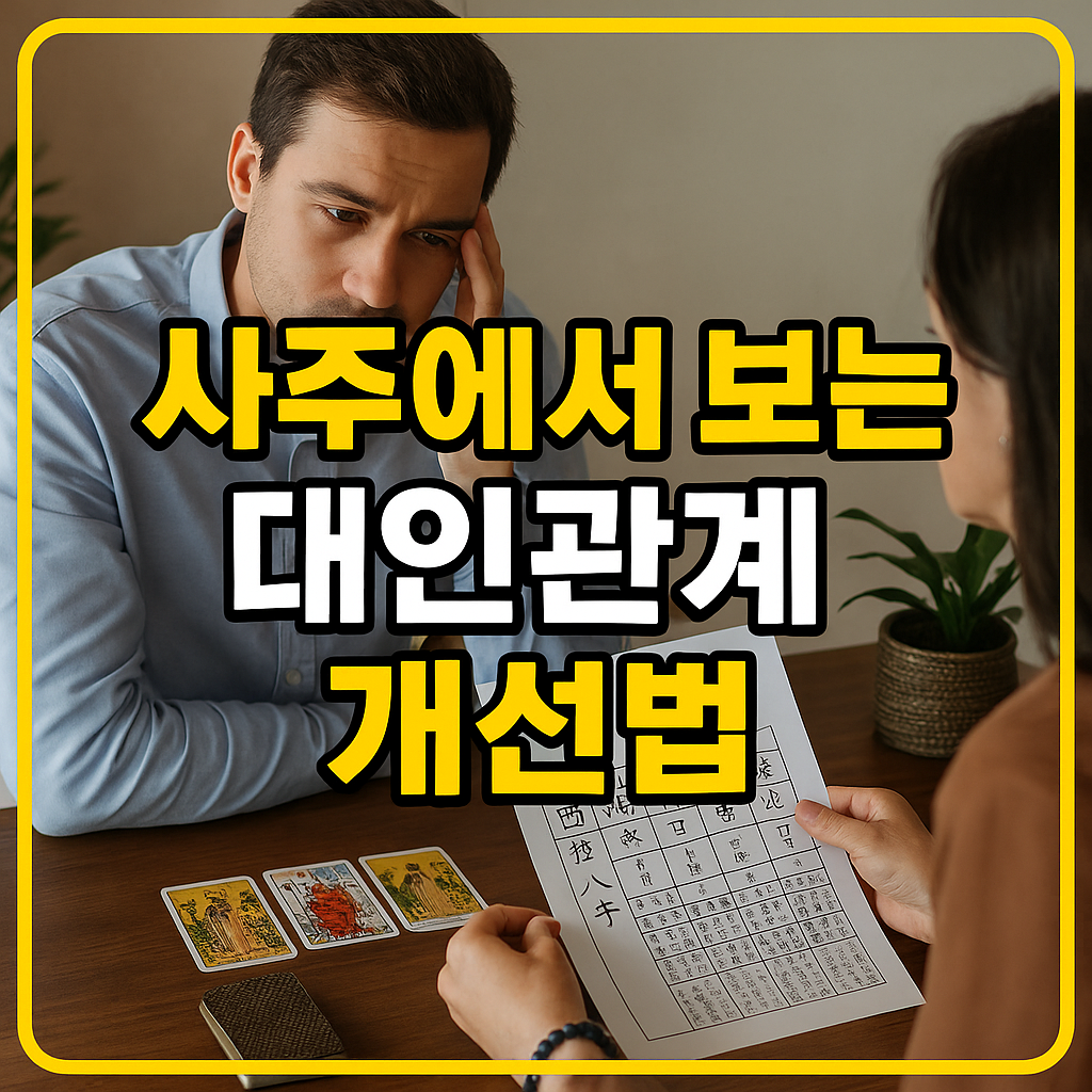 사주에서 보는 대인관계 개선법