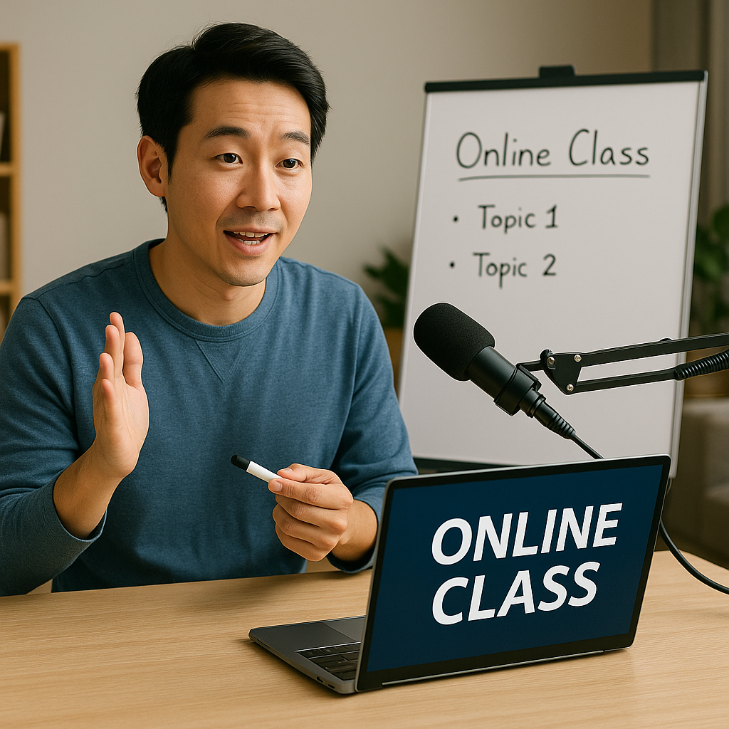 부업으로 온라인 클래스를 운영해 수익을 올리는 방법