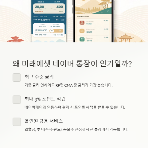 왜 미래에셋 네이버 통장이 인기일까?