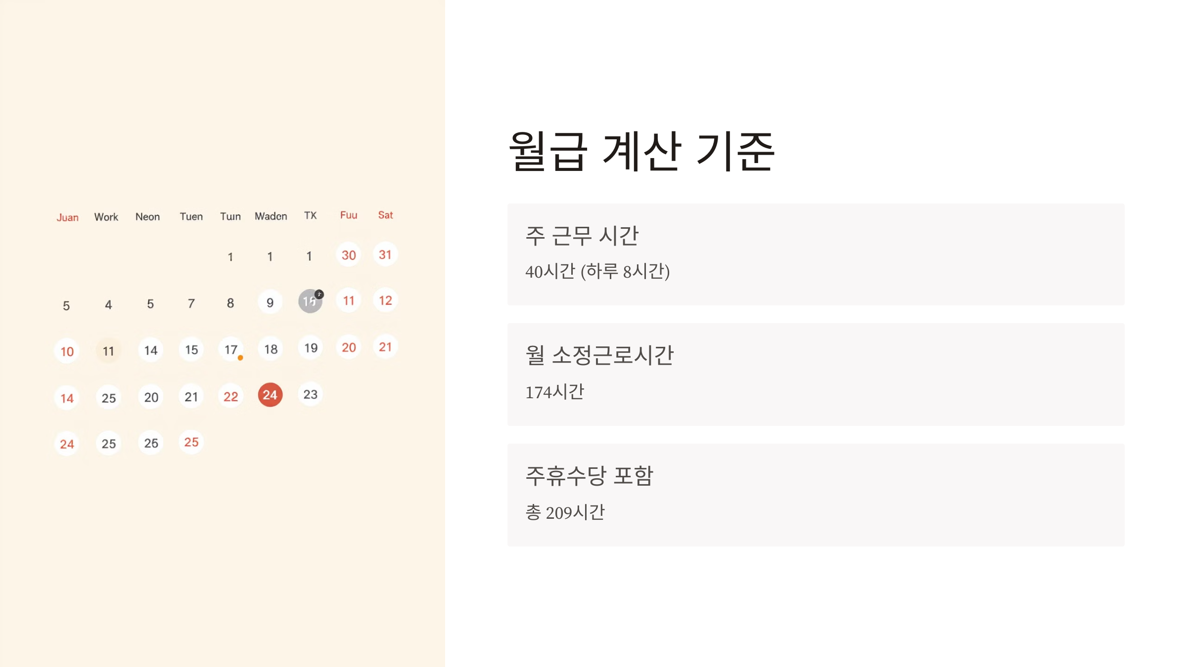 2025년 최저 시급 월급