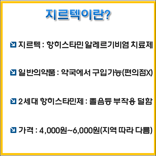 지르텍 복용법