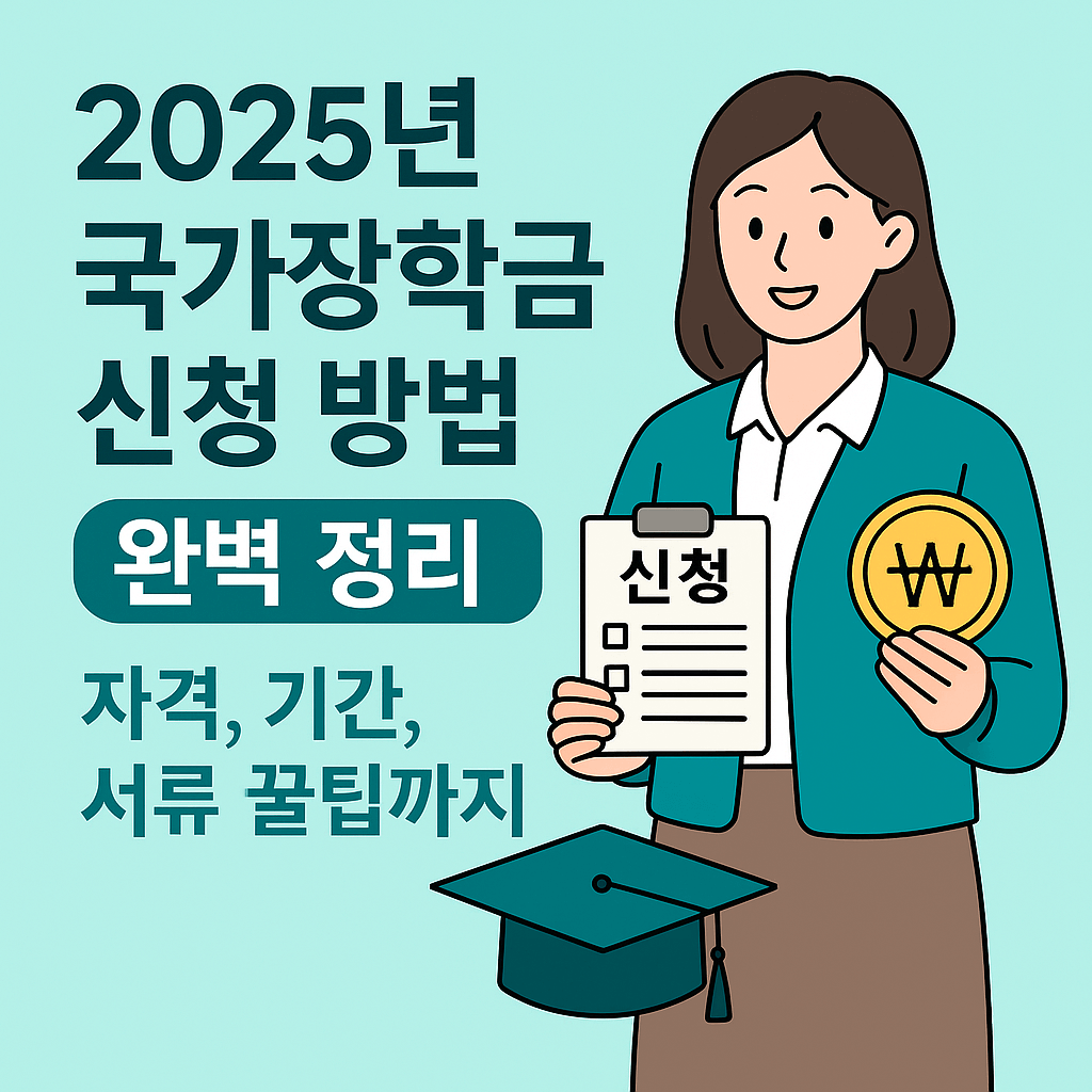 2025년 국가장학금 신청 방법 완벽 정리 – 자격, 기간, 서류 꿀팁까지