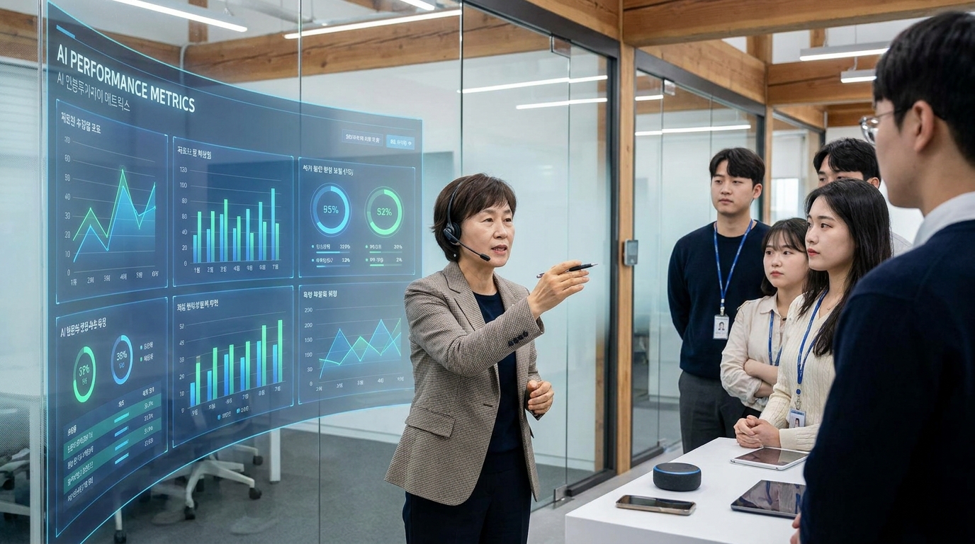 시니어 재취업을 위한 디지털 매니지먼트 기술 습득 모습