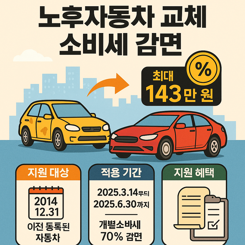 노호 자동차 교체 개별소비세 감면 로고
