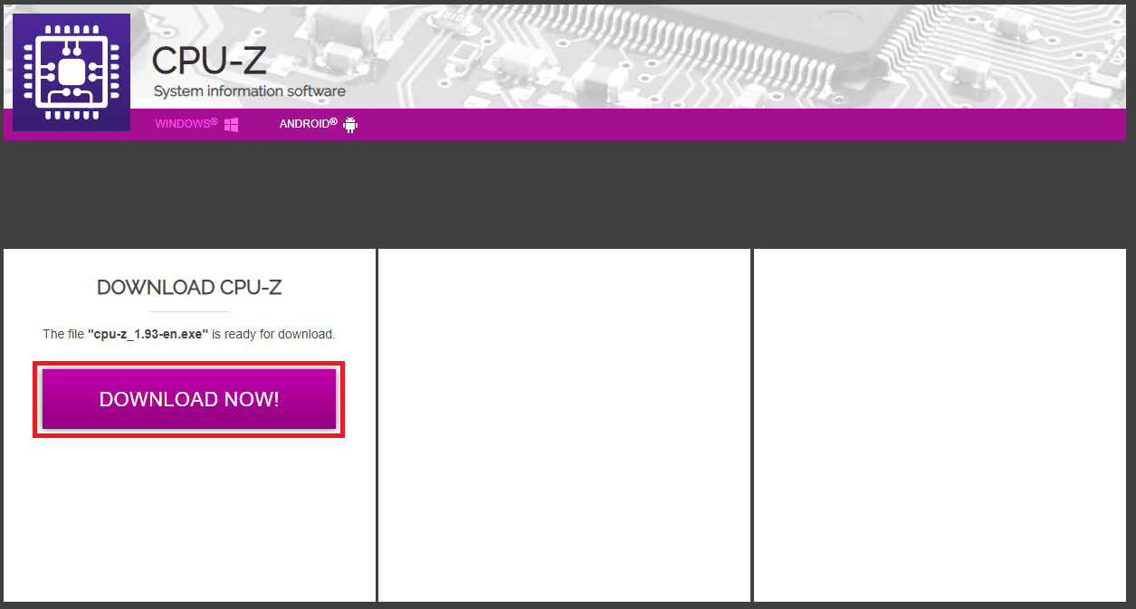 컴퓨터 사양 확인 프로그램 cpu-z 설치 방법