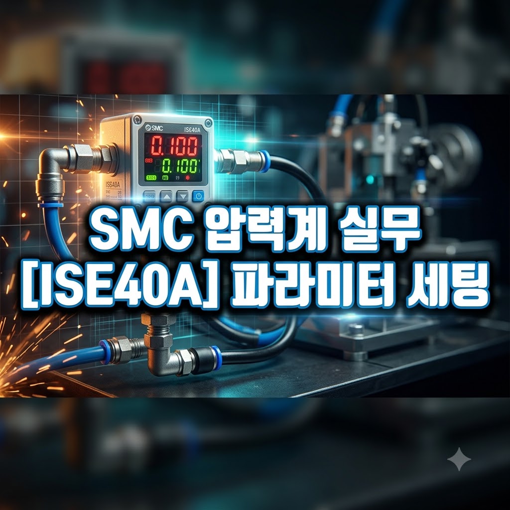 SMC 디지털 압력계(ISE40A) 설정 가이드: 압력 세팅부터 제로 클리어까지