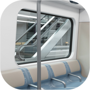 C. 복층형 강화유리(측창문)