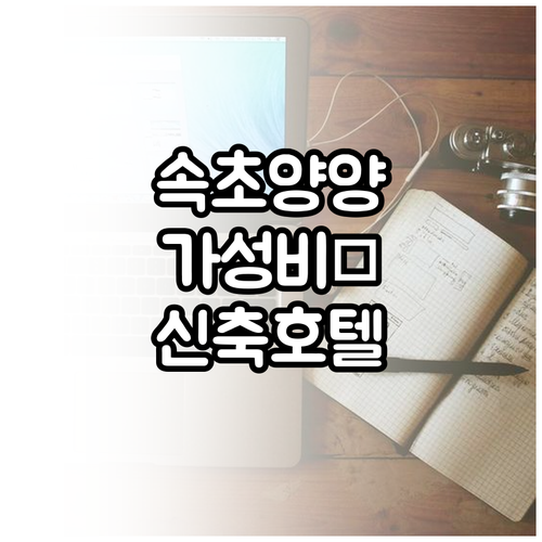 속초 양양 가성비 숙소 베스트 5 신..