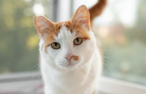 정면을 보는 고양이