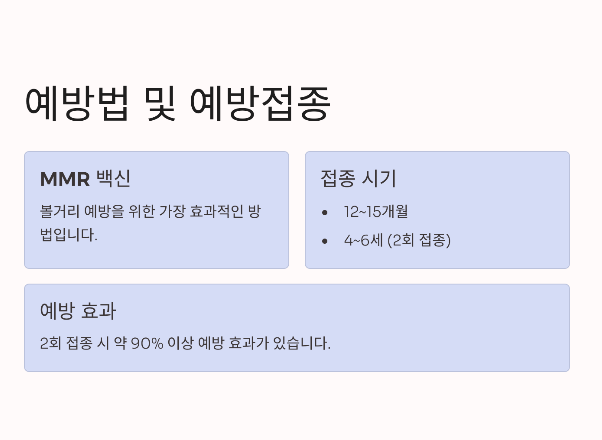 예방법 및 예방접종