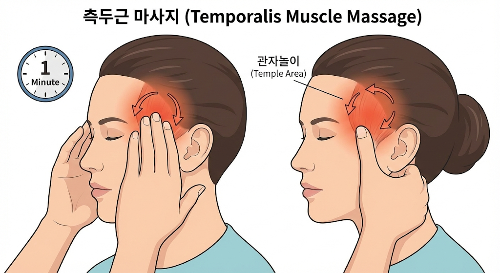 측두근 마사지