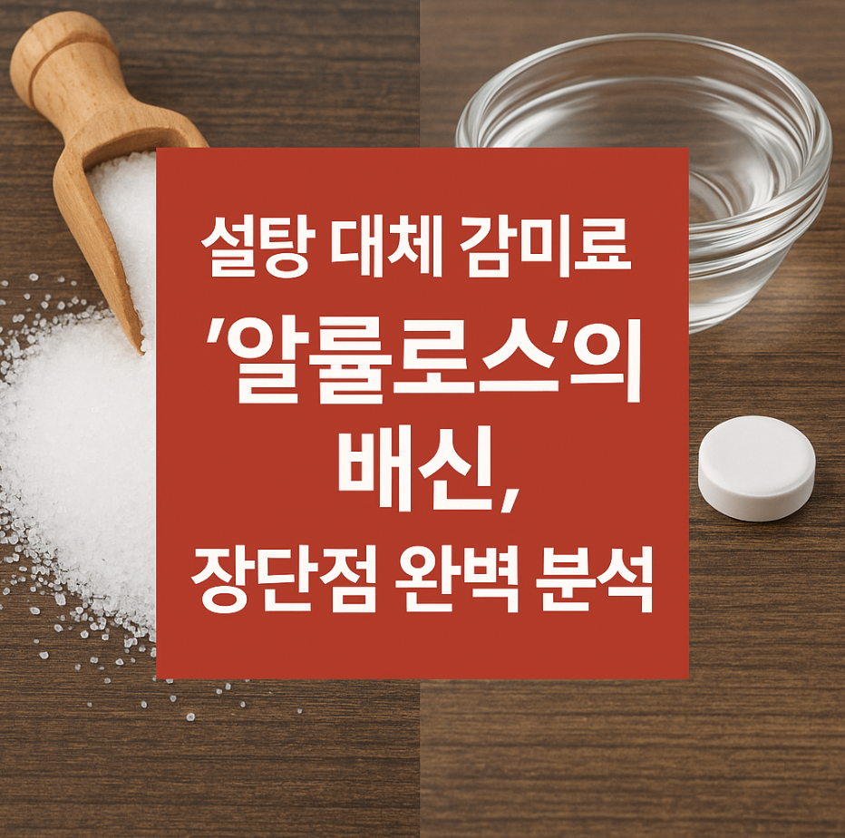 설탕 대체 감미료 '알룰로스'의 배신, 장단점 완벽 분석
