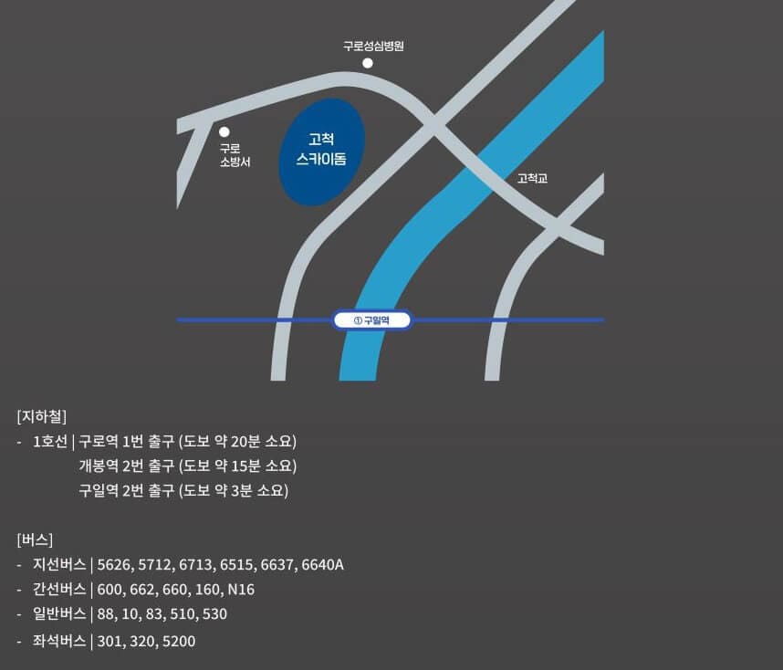고척스카이돔 대중교통