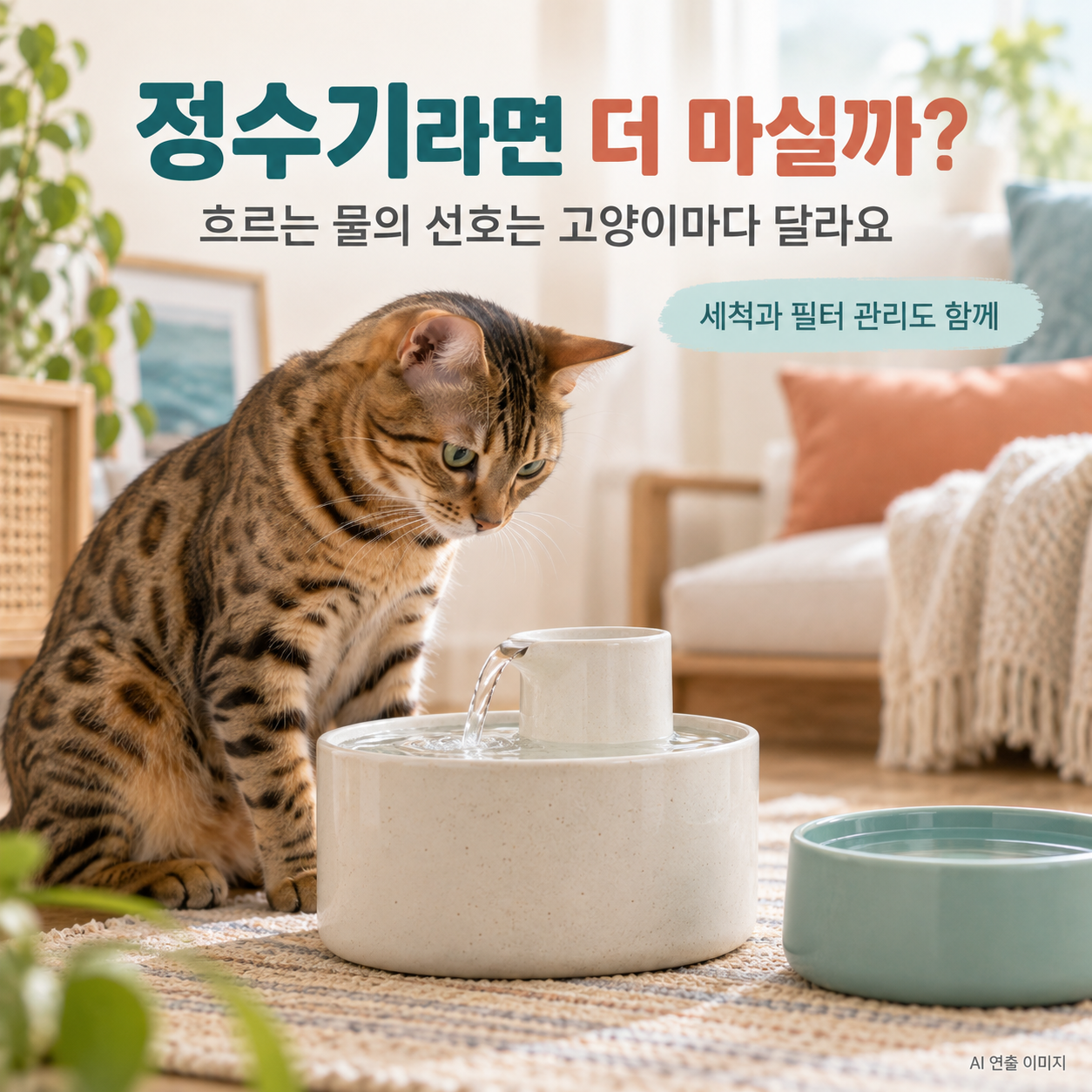고양이 물을 잘 안 마실 때 체크할 것, 어떻게 하면 더 마실까?