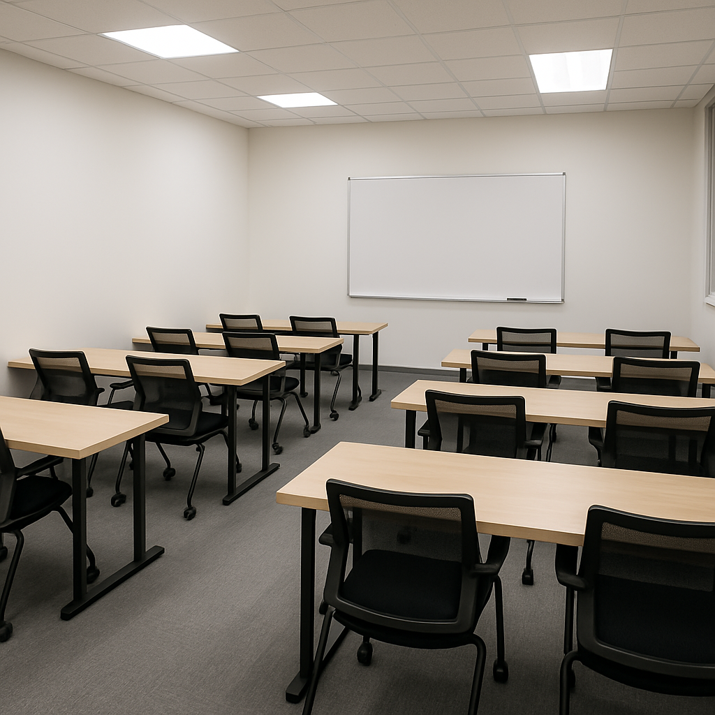 빈 강의실 이미지