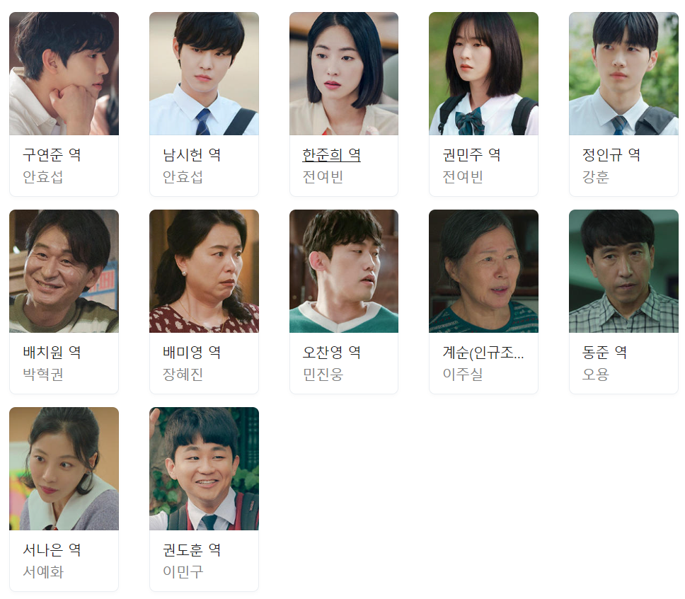 너의시간속으로 등장인물