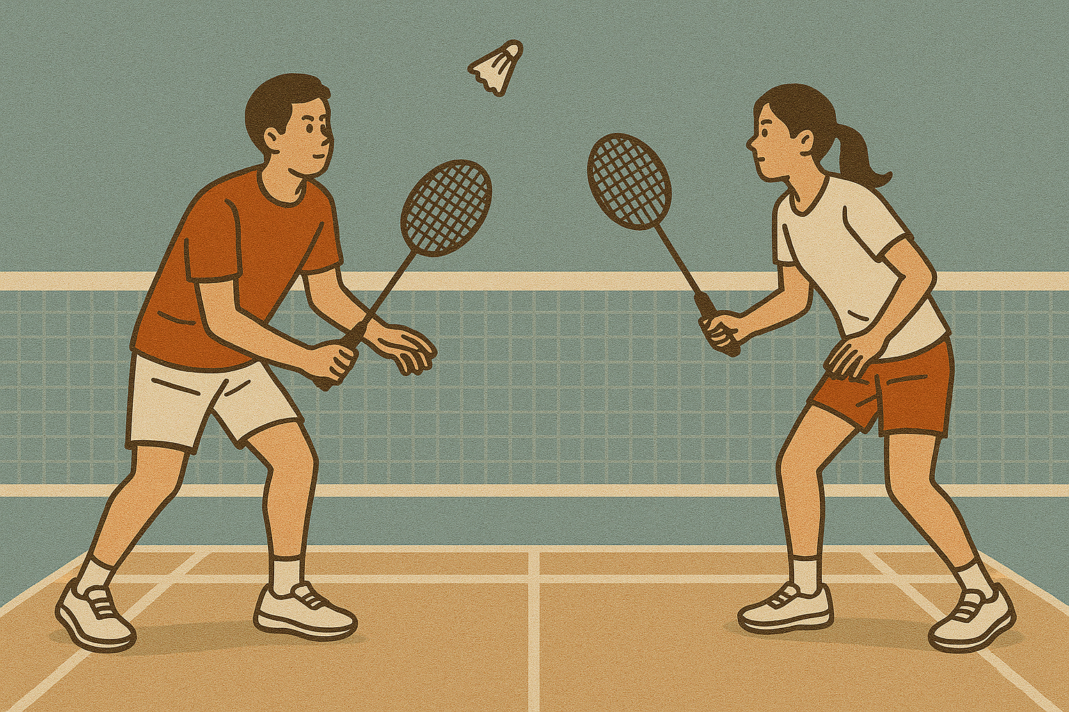 배트민턴 경기 이미지