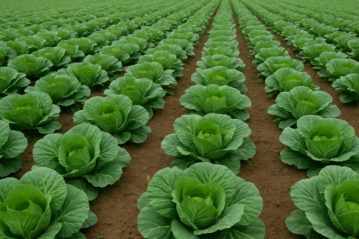 양배추 밭 사진