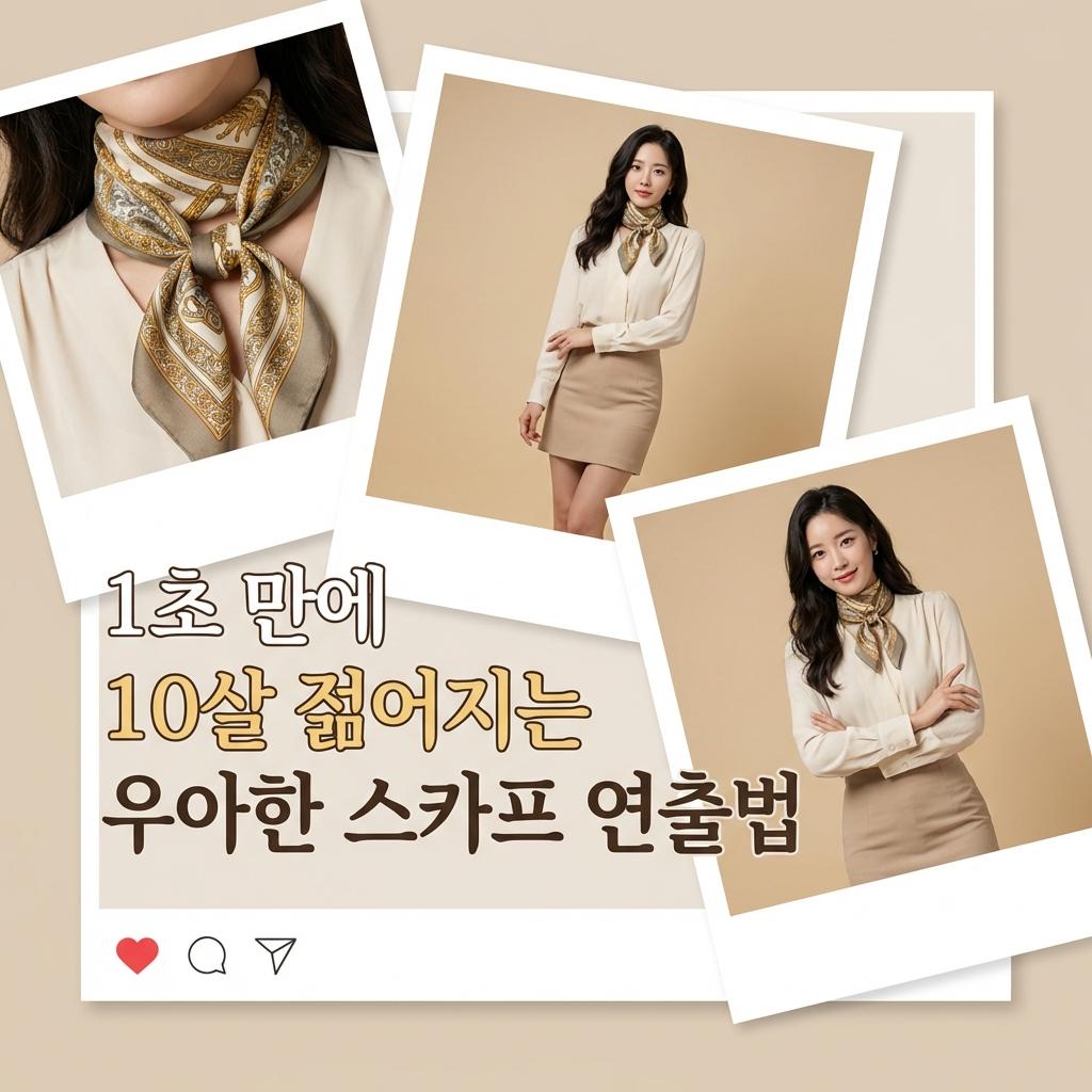 60대 우아함의 완성 중년 스카프 코디 목주름 가리는 비결 비용 공개 솔직 후기 장단점 비교