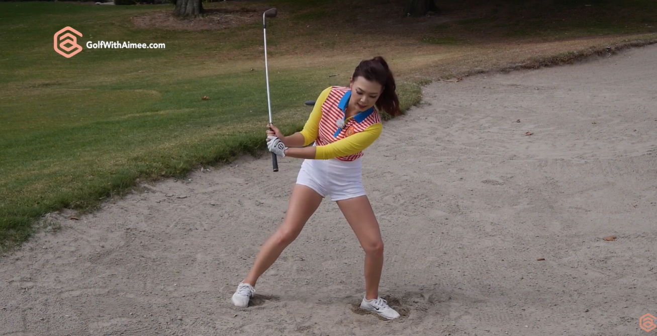 경사면 별로 벙커샷하는 법