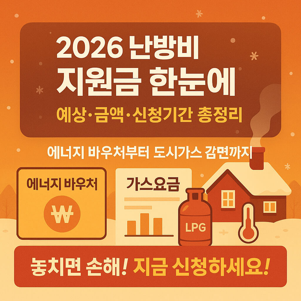 2026 에너지바우처 총정리ㅣ신청 자격&amp;#44; 금액&amp;#44; 사용처 및 잔액