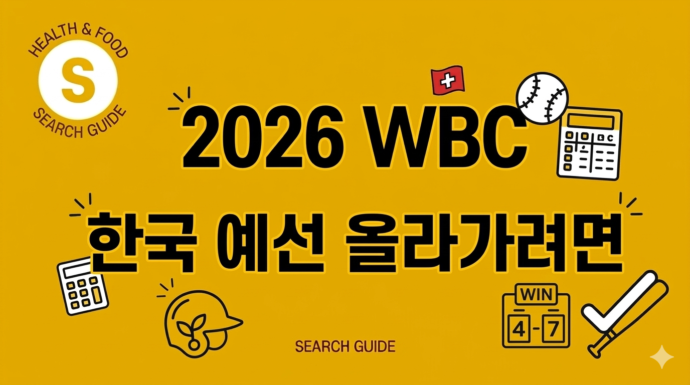 WBC 한국 예선 C조 올라가려면 호주 경기 반드시