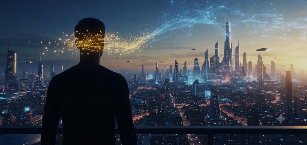 "뇌 피질에 정밀하게 삽입되고 있는 뉴럴링크(Neuralink)의 초소형 BCI 칩과 수술 로봇의 클로즈업 모습"