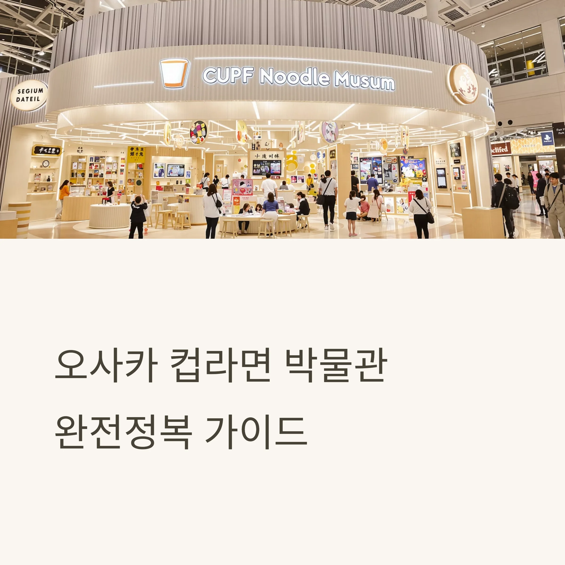 오사카 컵라면 박물관 완전정복