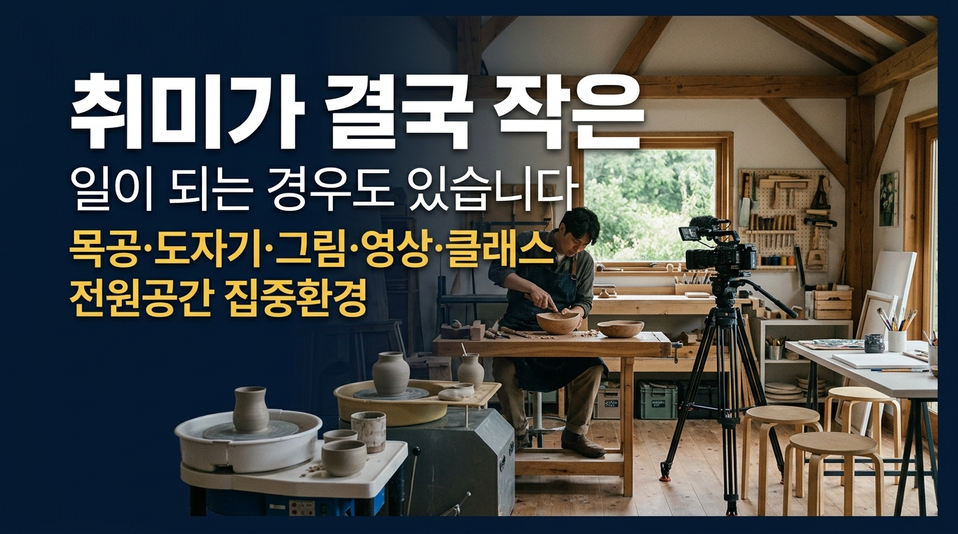 취미로 시작해서 작은 일이 됩니다.