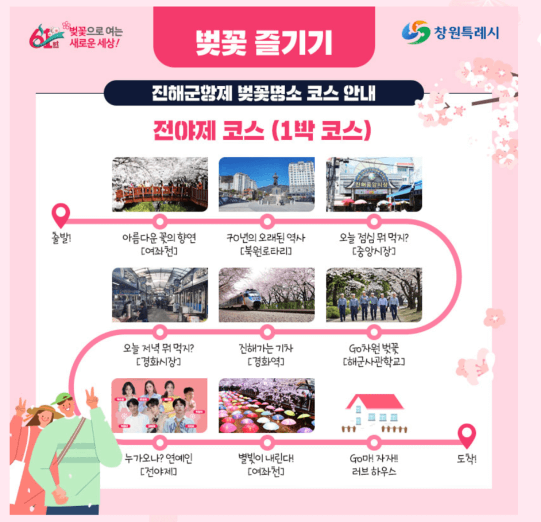 2024 진해 군항제 벚꽃 축제 일정 코스 주차장