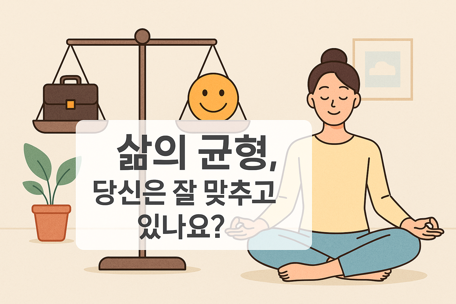 삶의 균형, 당신은 잘 맞추고 있나요?