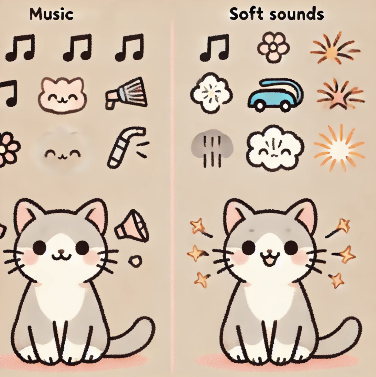 Sounds That Cats Dislike and Enjoy