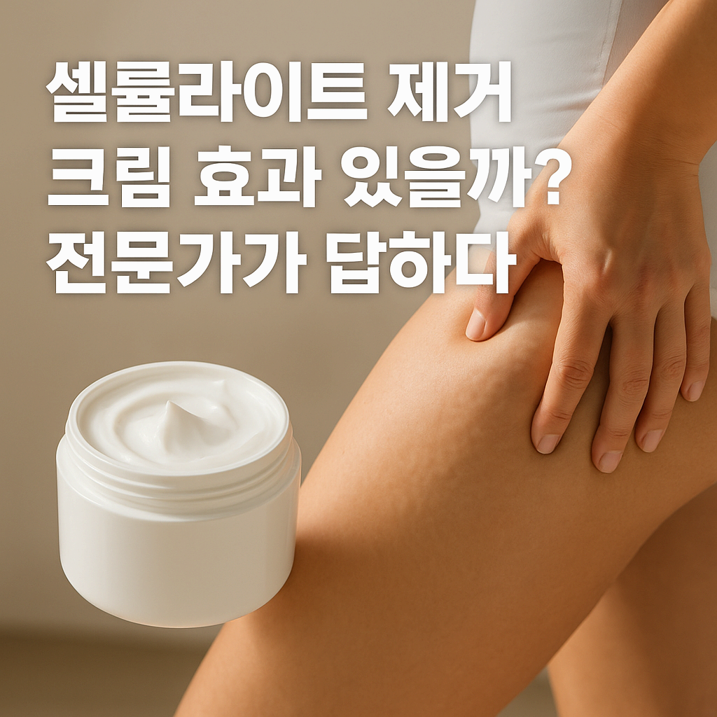 셀룰라이트 제거 크림 효과 있을까? 전문가 리뷰와 사용 팁 총정리