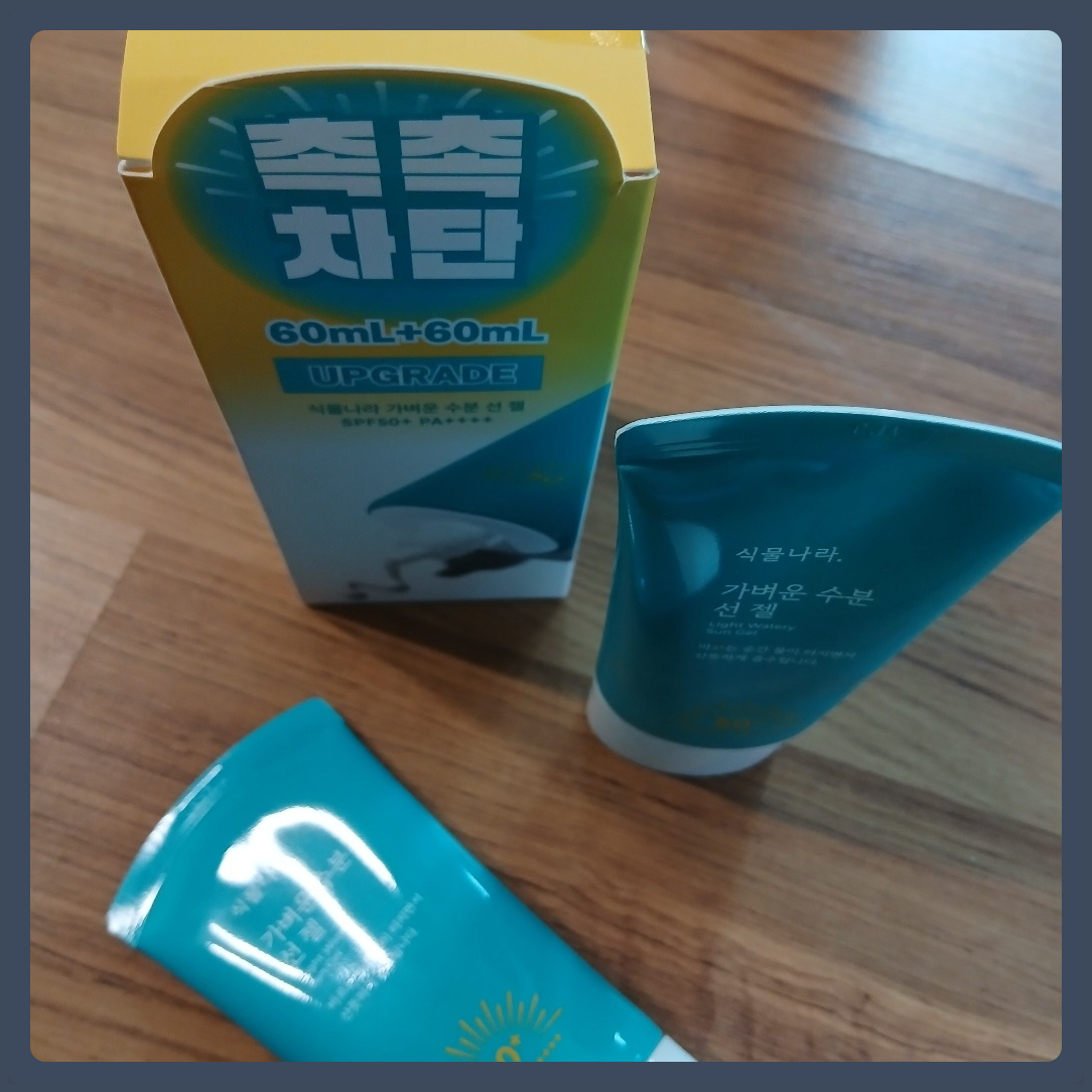 식물나라 산소수 라이트 선 젤, 1개, 60ml