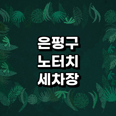 서울 은평구 노터치 세차